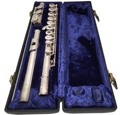 SELMER SIGNET SPECIAL FLUTE COIN SILVER, OPEN HOLE, LOW B FLAT IN CASE